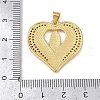 Brass Micro Pave Cubic Zirconia Pendants KK-A260-03G-3