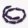 Natural Agate Bead Strands G-K156-30x10mm-M-2