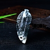 Natural Moss Agate Feather Sculpture Display Decorations PW-WG12E25-08-1