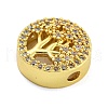 Rack Plating Brass Micro Pave Cubic Zirconia Beads KK-G513-80G-2