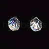 Electroplate Acrylic Pendants PACR-S225-01-2