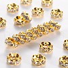 Middle East Rhinestone Spacer Beads RSB028NF-01G-1