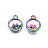 Rainbow Color Alloy Charms PALLOY-N156-223-3
