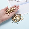 Plated Acrylic Beads MACR-YW0001-29G-7