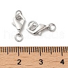 Anti-Tarnish Rhodium Plated 925 Sterling Silver Lobster Claw Clasps STER-D006-21P-3