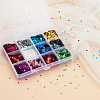 Olycraft 48G 12 Colors Laser PET Nail Sequins Care Decoration MRMJ-OC0003-51-4