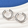 202 Stainless Steel Polishing Hoop Earrings EJEW-M106-02P-05-3