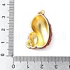 Brass Enamel Pendants KK-A252-01G-3