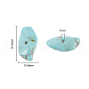 Synthetic Turquoise Chip Bead Strands G-CJ0001-09-2