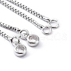 Rack Plating Brass Box Chain Link Bracelet Making KK-A183-03P-3