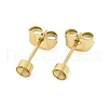 304 Stainless Steel Stud Earring Findings STAS-V003-09G-03-1