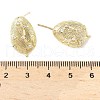 Brass Micro Pave Clear Cubic Zirconia Stud Earring Findings KK-Z106-02G-02-3