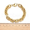 304 Stainless Steel Cable Chain Bracelets for Women BJEW-Q050-01D-G-3