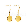 Stainless Steel Dangle Earrings EJEW-P001-A04-G-1