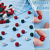   120Pcs 3 Colors Pave Disco Ball Beads RB-PH0001-42-4
