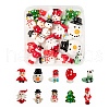 20Pcs 10 Style Christmas Themed Handmade Lampwork Beads LAMP-LS0001-09-1