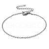 304 Stianless Steel Cable Chain Bracelet Making STAS-CJ0001-134P-1