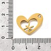 201 Stainless Steel Pendants STAS-A116-01G-12-3