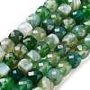 Natural Agate Dyed Beads Strands G-H028-A08-03-2