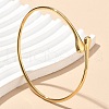 304 Stainless Steel Cuff Bangles for Women AJEW-P127-16G-1