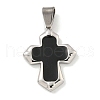304 Stainless Steel Pendants STAS-C102-07P-01-1