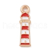 Alloy Enamel Pendants ENAM-A008-15KCG-03-1