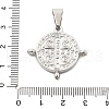Brass Religion Saint Benedict Medal Chandelier Component Links KK-L228-22A-P-3