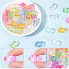 SOFPLATE 100Pcs Transparent Acrylic Beads TACR-SP0001-24-6