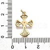 Brass Micro Pave Cubic Zirconia Pendants KK-Z100-38G-01-3