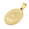 Ion Plating(IP) 304 Stainless Steel Pendants STAS-B071-02A-01G-2