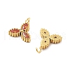 304 Stainless Steel Rhinestone Pendants STAS-L283-45G-3