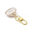 Electroplate Shell Pendant Decorations HJEW-JM03070-5