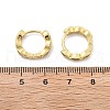 Brass Micro Pave Cubic Zirconia Huggie Hoop Earrings EJEW-K083-34G-B-4