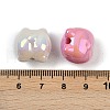 UV Plating Opaque Acrylic Beads MACR-L007-09-3