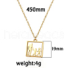 Mother's Day Stainless Steel Family Silhouette Pendant Necklaces for Women RN1397-1-4