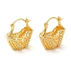 Hollow Basket Brass Hoop Earrings for Women EJEW-G399-03C-G-1