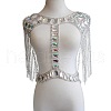 Clear AB Acrylic & Alloy Tassel Sexy Jewelry Night Shop Shoulder Body Chains for Women WG261D8-03-1