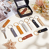   64Pcs 16 Colors PU Leather Keychain KEYC-PH0002-07-5