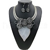 Alloy & Aluminum Dangle Earrings & Necklaces Sets FS-WG3CCA6-05-1