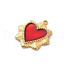 304 Stainless Steel Enamel Pendants STAS-D362-01G-04-2