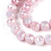 Electroplate Glass Beads Strands GLAA-N010-6mm-03-2