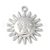 304 Stainless Steel Pendants STAS-E501-17P-1