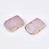 Electroplate Natural Rose Quartz Beads G-S344-100-2