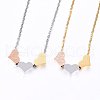 304 Stainless Steel Pendant Necklaces NJEW-H497-08-1
