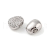 Brass Micro Pave Clear Cubic Zirconia Pendants KK-Q816-08P-2