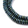Electroplated Non-magnetic Hematite Beads Strands G-P571-B01-01G-3