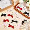 CRASPIRE Bowknot Polyester Alligator Hair Clips AJEW-CP0008-35B-4