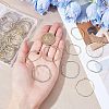 CHGCRAFT 64Pcs 2 Style Alloy Open Back Bezel Pendants PALLOY-CA0002-30-3