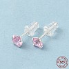 Cubic Zirconia Diamond Stud Earrings STER-M105-01B-S-5