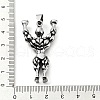 Tibetan Style Alloy Pendants TIBE-L012-038AS-02-3